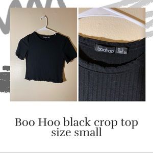 Boohoo crop top size small